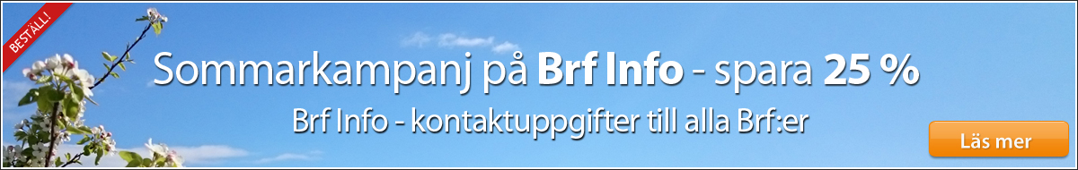 Kontaktuppgifter till alla Brf:er online - Hittabrf.se