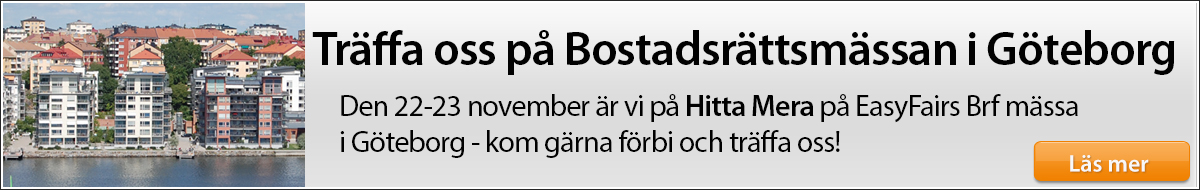 Bostadsrättsmässan 2018 i Göteborg - Hittabrf.se